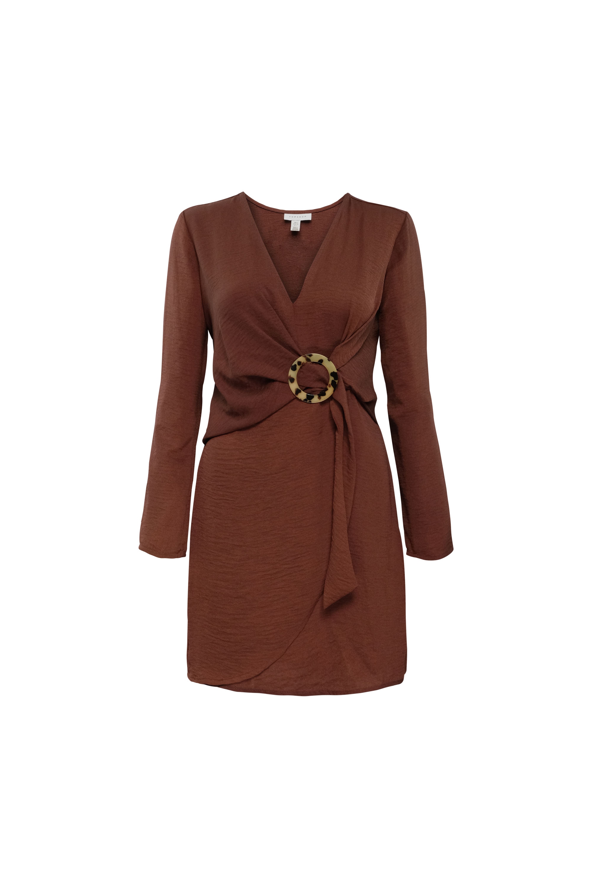 Ring Detail Wrap Dress