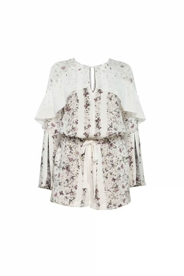 White Floral Viviane Romper
