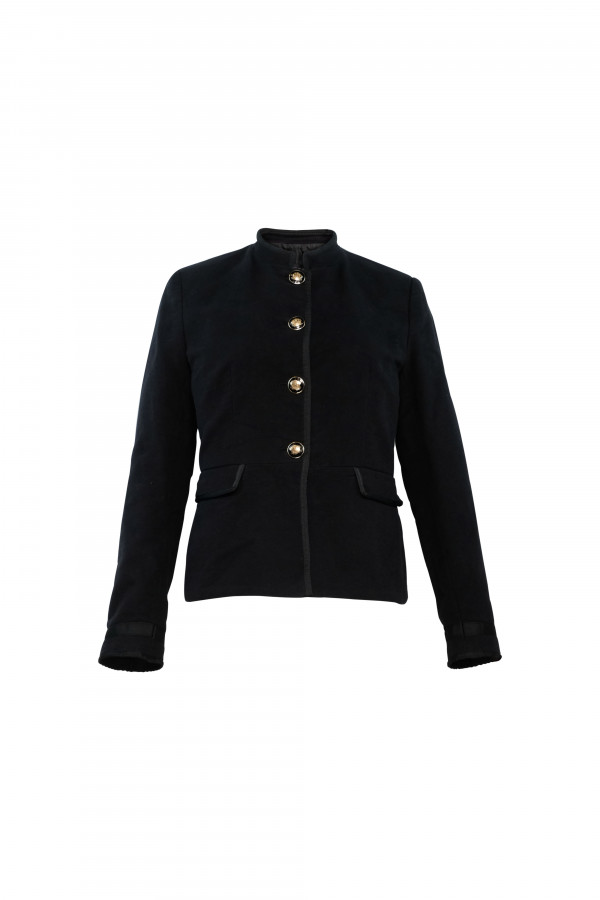 Black Velvet Millitary Blazer